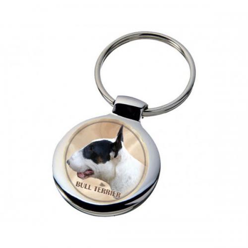 Nyckelring med Bullterrier