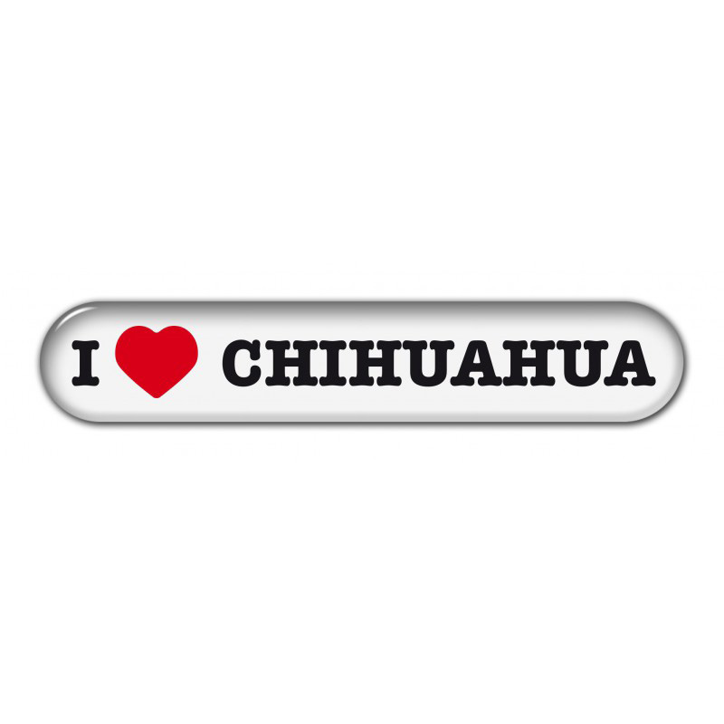Dekal " I Love" Chihuahua