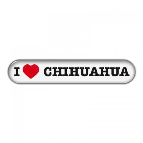 Dekal " I Love" Chihuahua