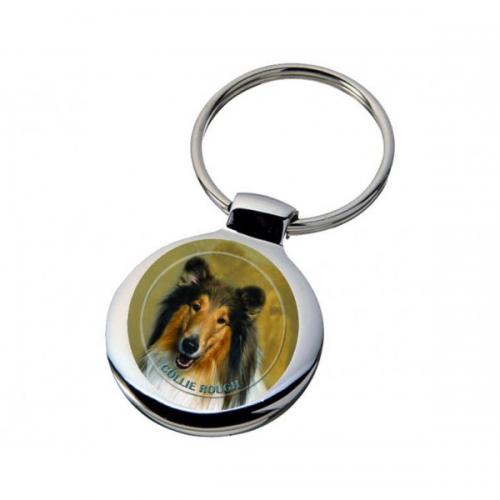 Nyckelring med Collie