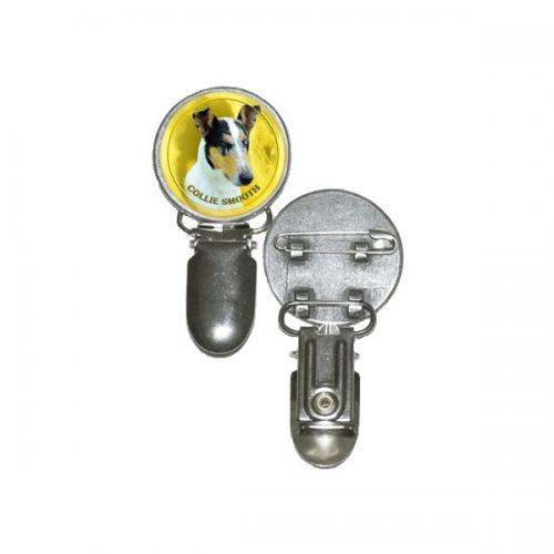 Nummerlappshållare med Korthårig Collie