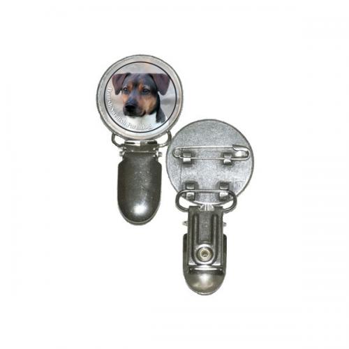 Nummerlappshållare med Dansk-Svensk Gårdshund