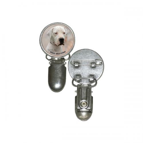 Nummerlappshållare med Dogo Argentino