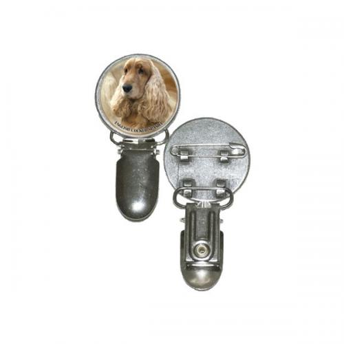 Nummerlappshållare med Cocker Spaniel