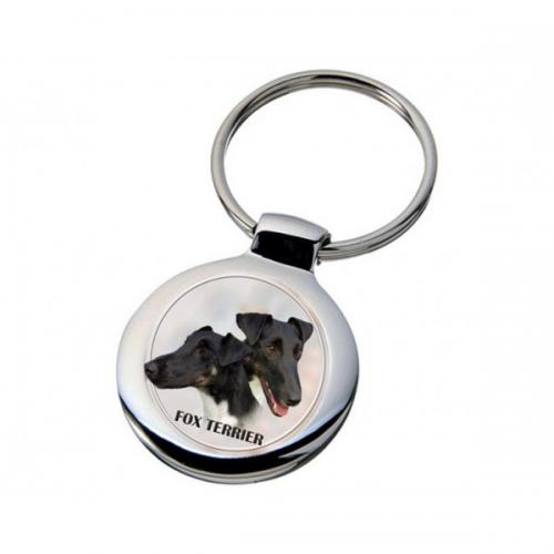 Nyckelring med Släthårig Foxterrier