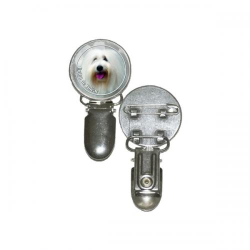 Nummerlappshållare med Coton de Tuléar