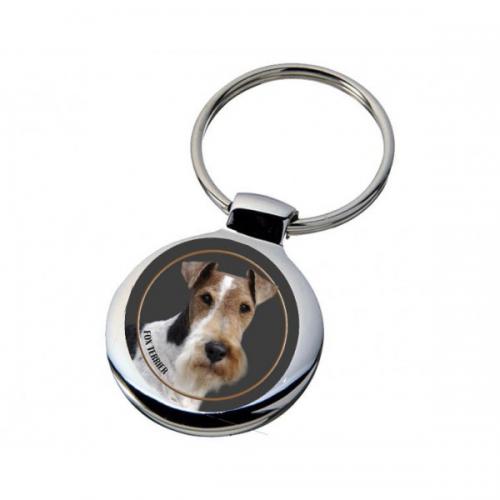 Nyckelring med Strävhårig Foxterrier