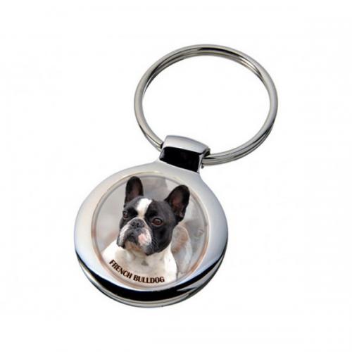 Nyckelring med Fransk Bulldogg