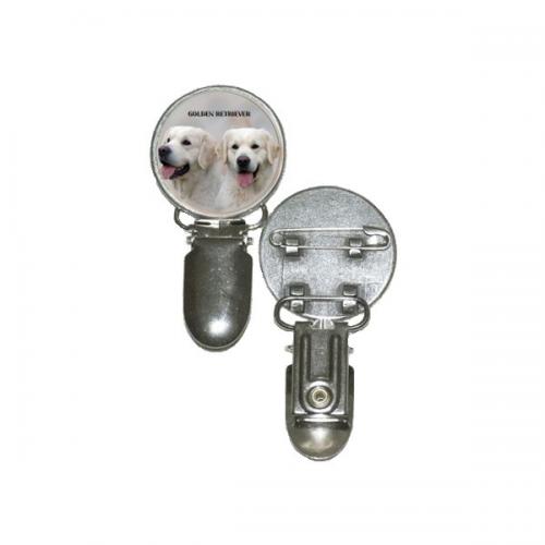 Nummerlappshållare med Golden Retriever