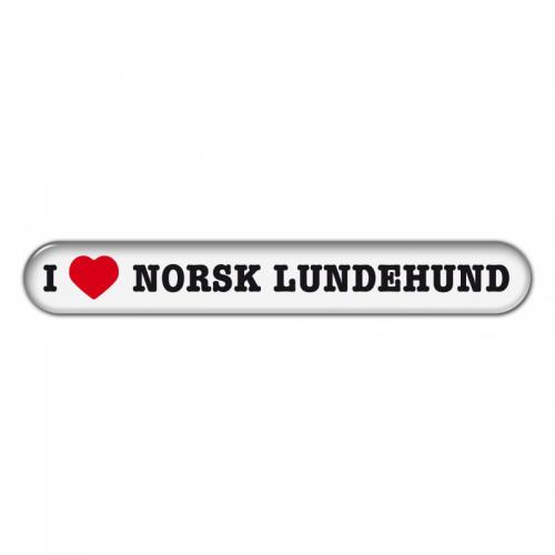 Dekal " I Love" Norsk Lundehund