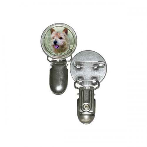 Nummerlappshållare med Norwichterrier