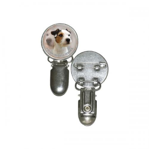 Nummerlappshållare med Parson Russel Terrier