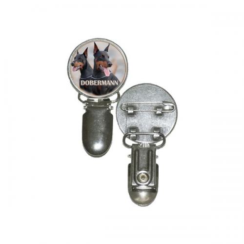 Nummerlappshållare med Dobermann