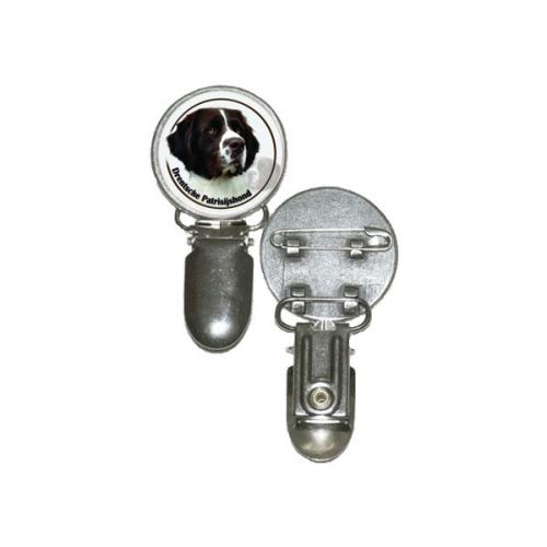 Nummerlappshållare med Drentsche Patrijshond