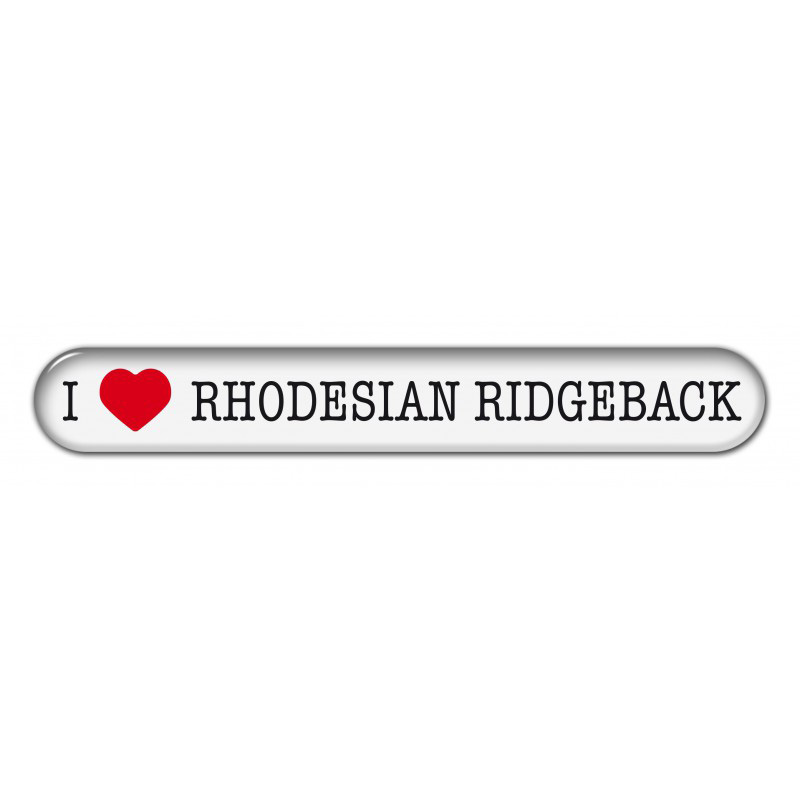 Dekal " I Love" Rhodesian Ridgeback