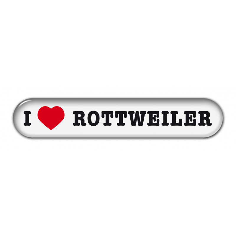 Dekal " I Love" Rottweiler