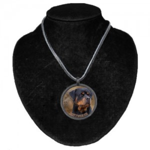 Halsband med Rottweiler