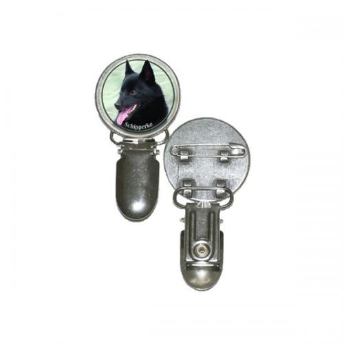 Nummerlappshållare med Schipperke