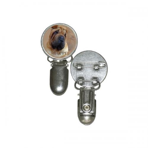 Nummerlappshållare med Shar Pei