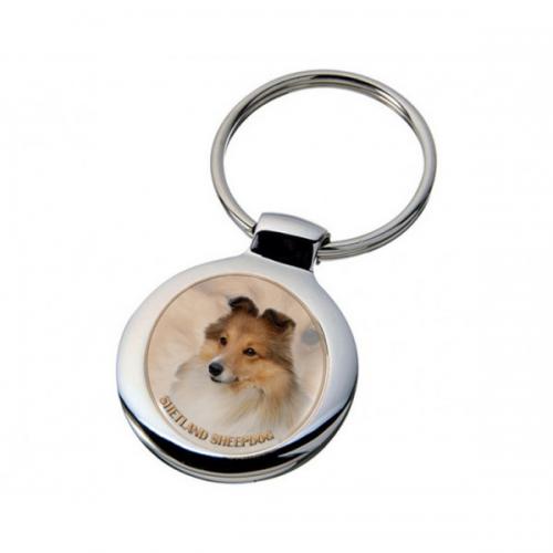 Nyckelring med Shetland Sheepdog