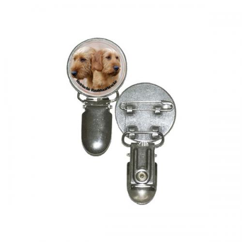 Nummerlappshållare med Griffon Fauve de Bretagne