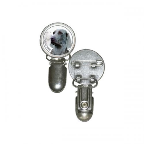 Nummerlappshållare med Weimaraner