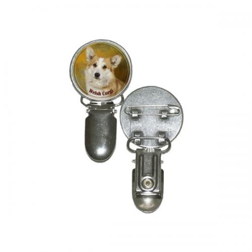 Nummerlappshållare med Welsh Corgi