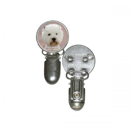 Nummerlappshållare med West Highland White Terrier