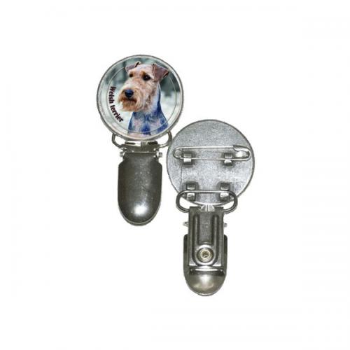 Nummerlappshållare med Welshterrier