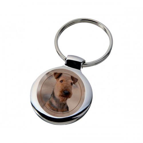 Nyckelring med Airdaleterrier