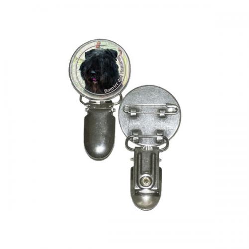 Nummerlappshållare med Bouvier des Flandres