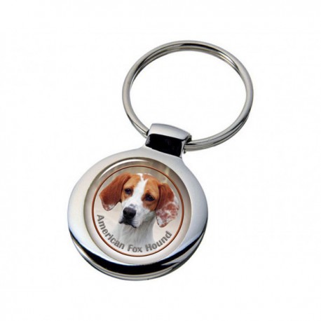 Nyckelring med American Foxhound