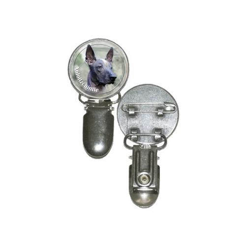 Nummerlappshållare med Xoloitzcuintle (Mexikansk Nakenhund)