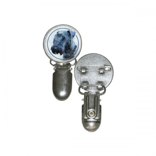 Nummerlappshållare med Ceskyterrier