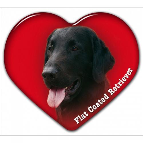 Dekal med Flatcoated Retriever