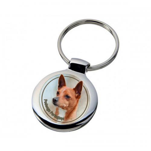 Nyckelring med Podengo Portugues