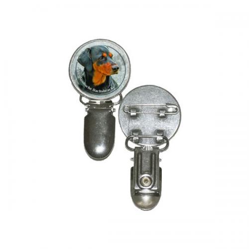 Nummerlappshållare med Alpenländischer Dachsbracke