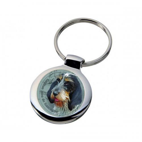 Nyckelring med Griffon Bleu de Gascogne