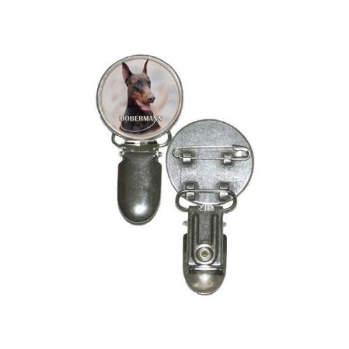 Nummerlappshållare med Dobermann