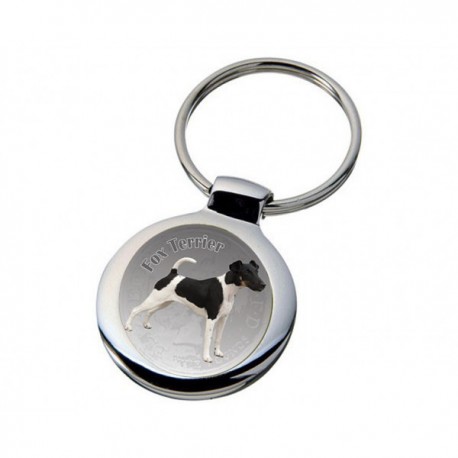 Nyckelring med Släthårig Foxterrier