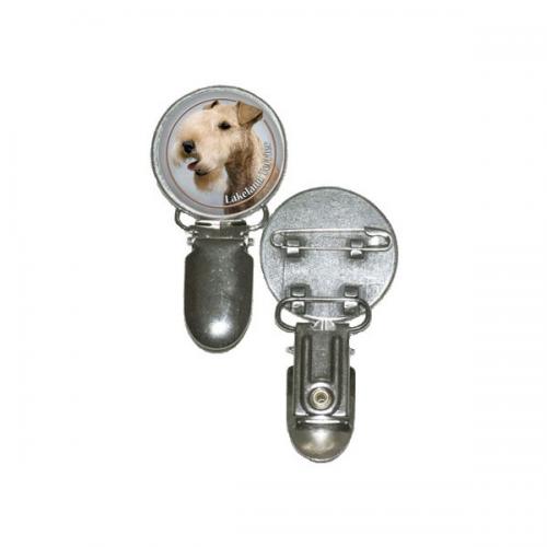 Nummerlappshållare med Lakelandterrier