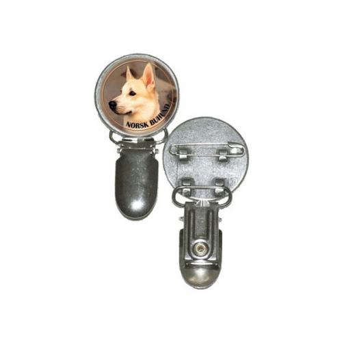 Nummerlappshållare med Norsk Buhund