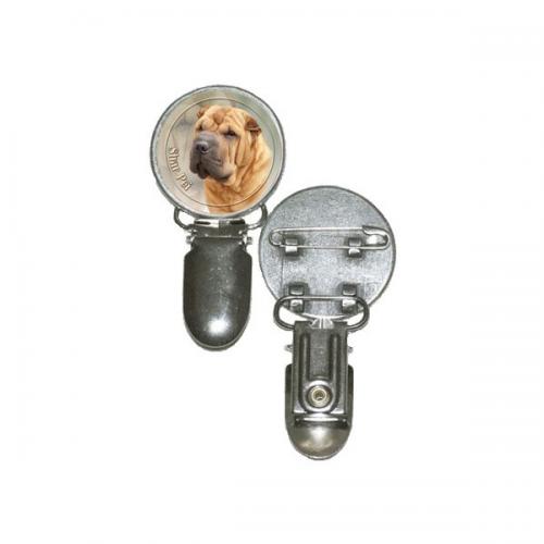 Nummerlappshållare med Shar Pei