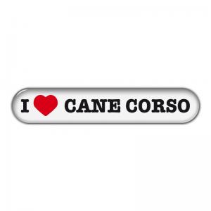 Dekal " I Love" Cane Corso