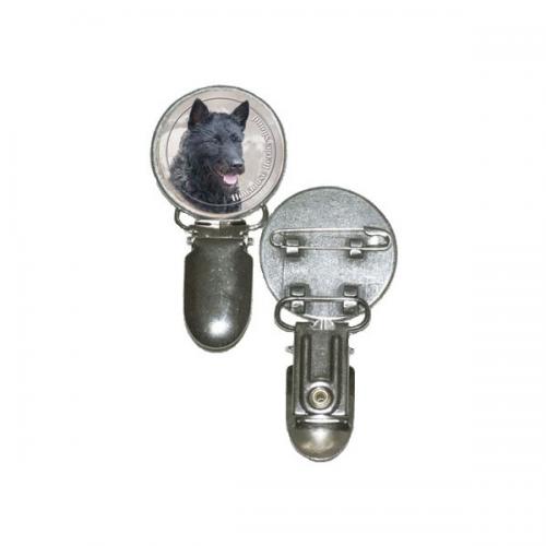 Nummerlappshållare med Hollandse Herdershond