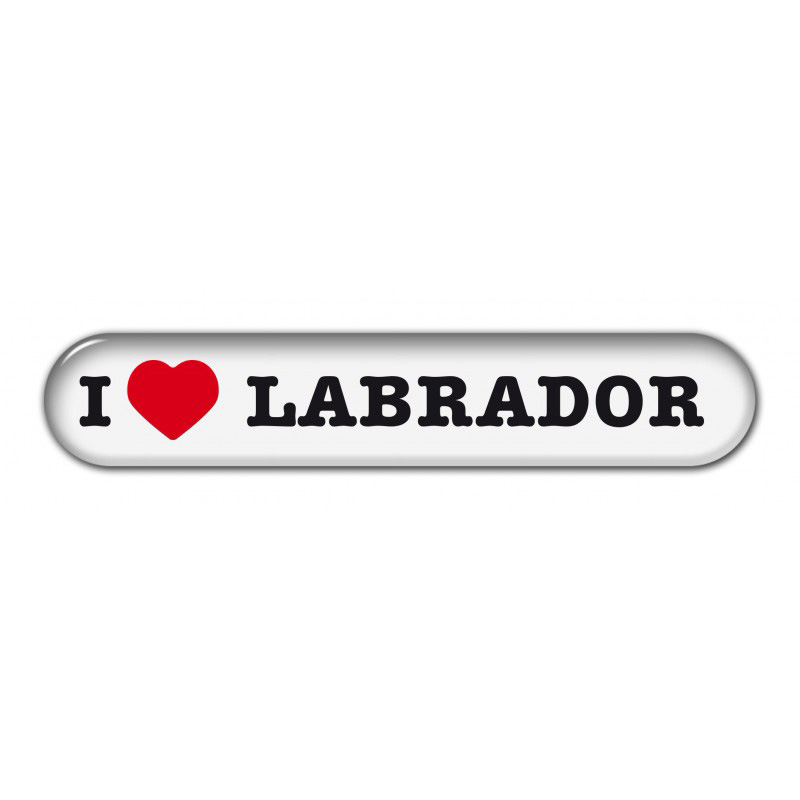 Dekal " I Love" Labrador