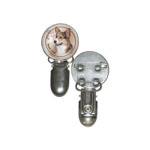 Nummerlappshållare med Welsh Corgi