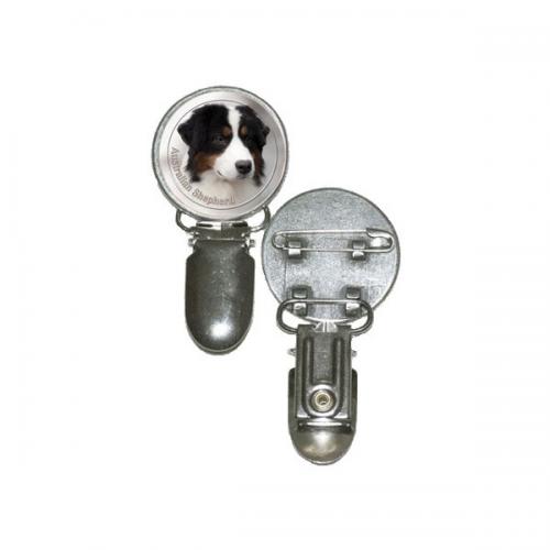 Nummerlappshållare med Australian Shepherd