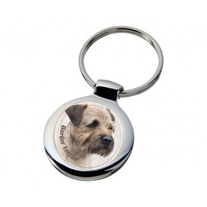 Nyckelring med Borderterrier