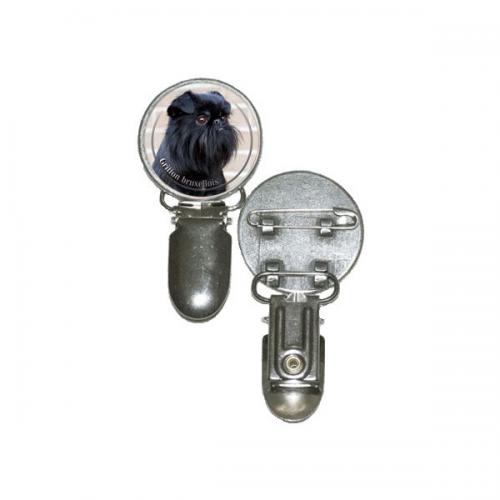 Nummerlappshållare med Griffon Bruxellois